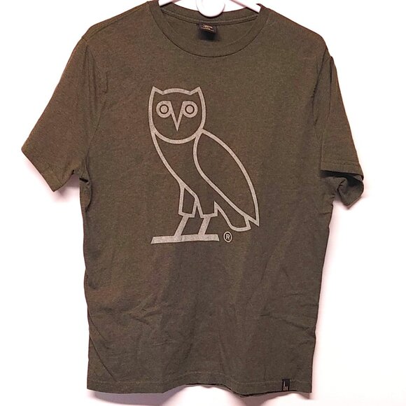 OVO Big Owl Tee Green Unisex Large Made in Canada - Picture 1 of 3